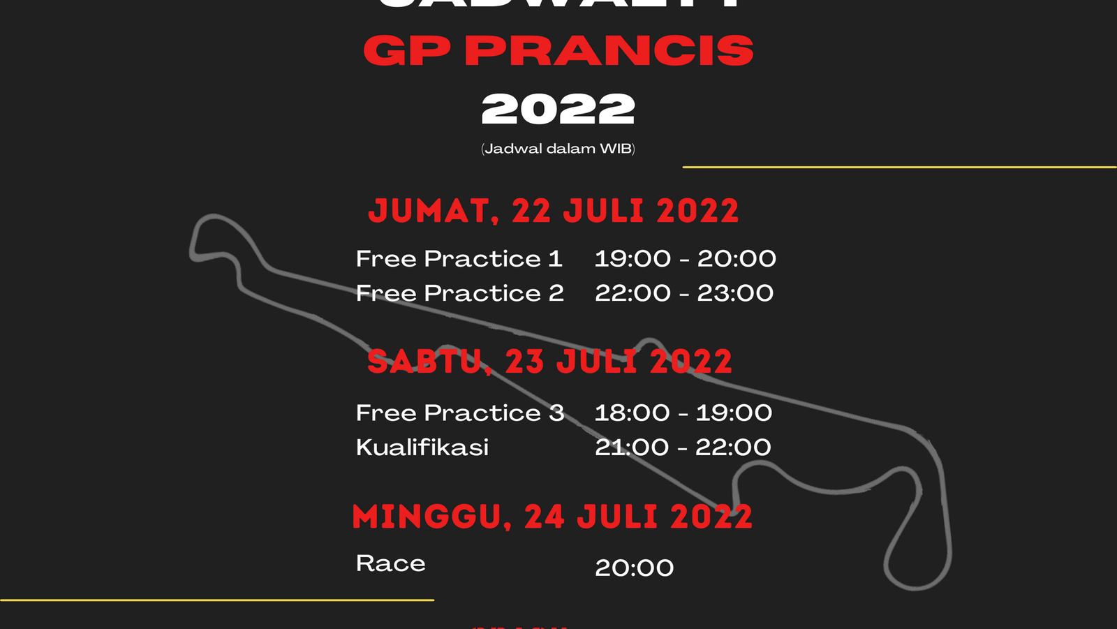 French Grand Prix Schedule Indonesian