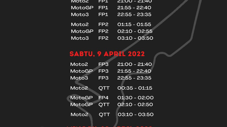 MotoGP American Schedule with Indonesian time