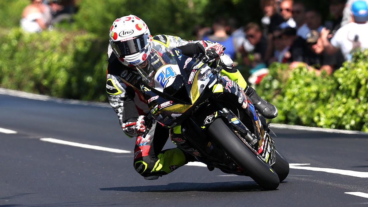Michael Dunlop wins Armoy 'race of legends' then goes to the pub wearing full leathers and helmet