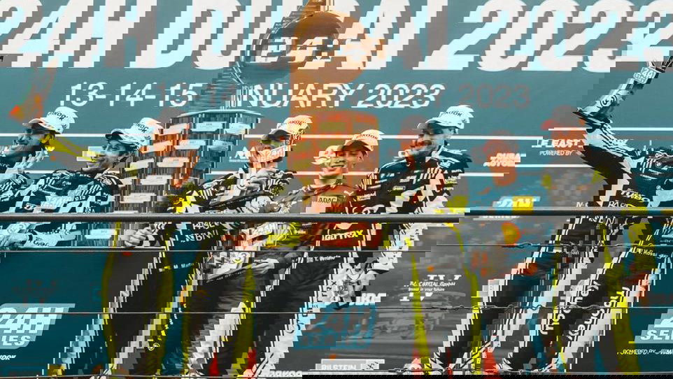 WRT #46 Dubai 24 Hours podium