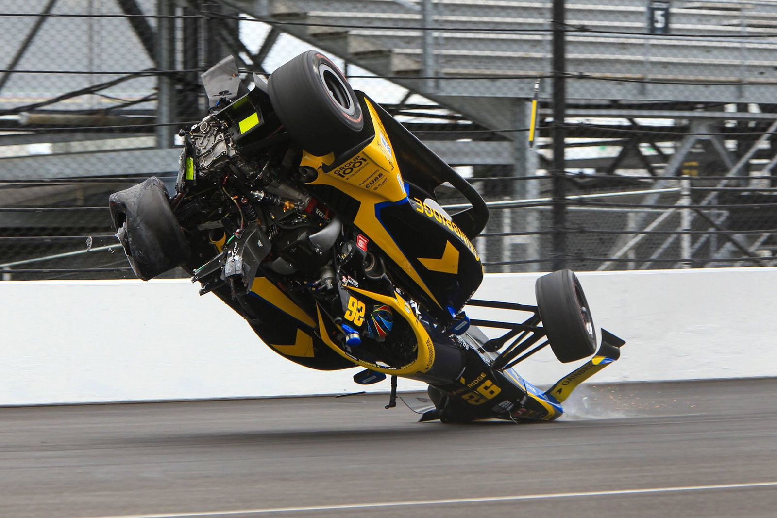 Crashes Highlight Chaotic Carb Day at Indianapolis