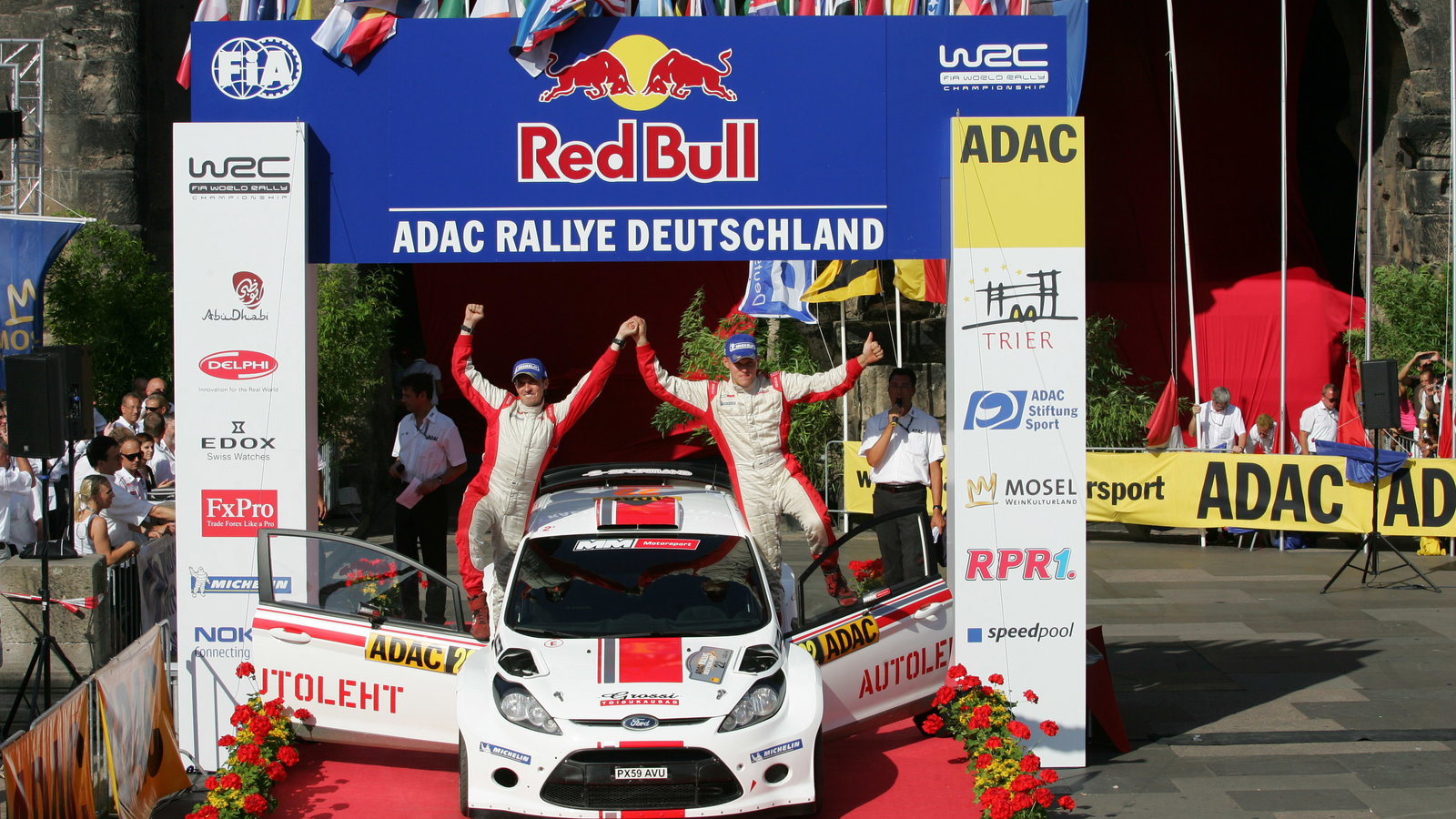 Podium, Ott Tanak (EST) Kuldar (EST), Ford Fiesta S2000