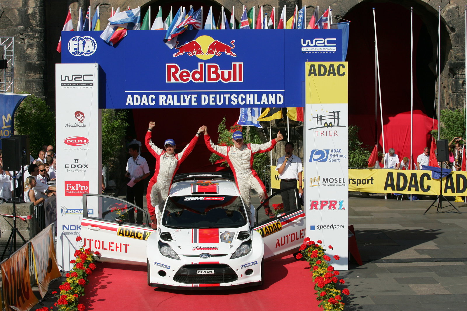 Podium, Ott Tanak (EST) Kuldar (EST), Ford Fiesta S2000
