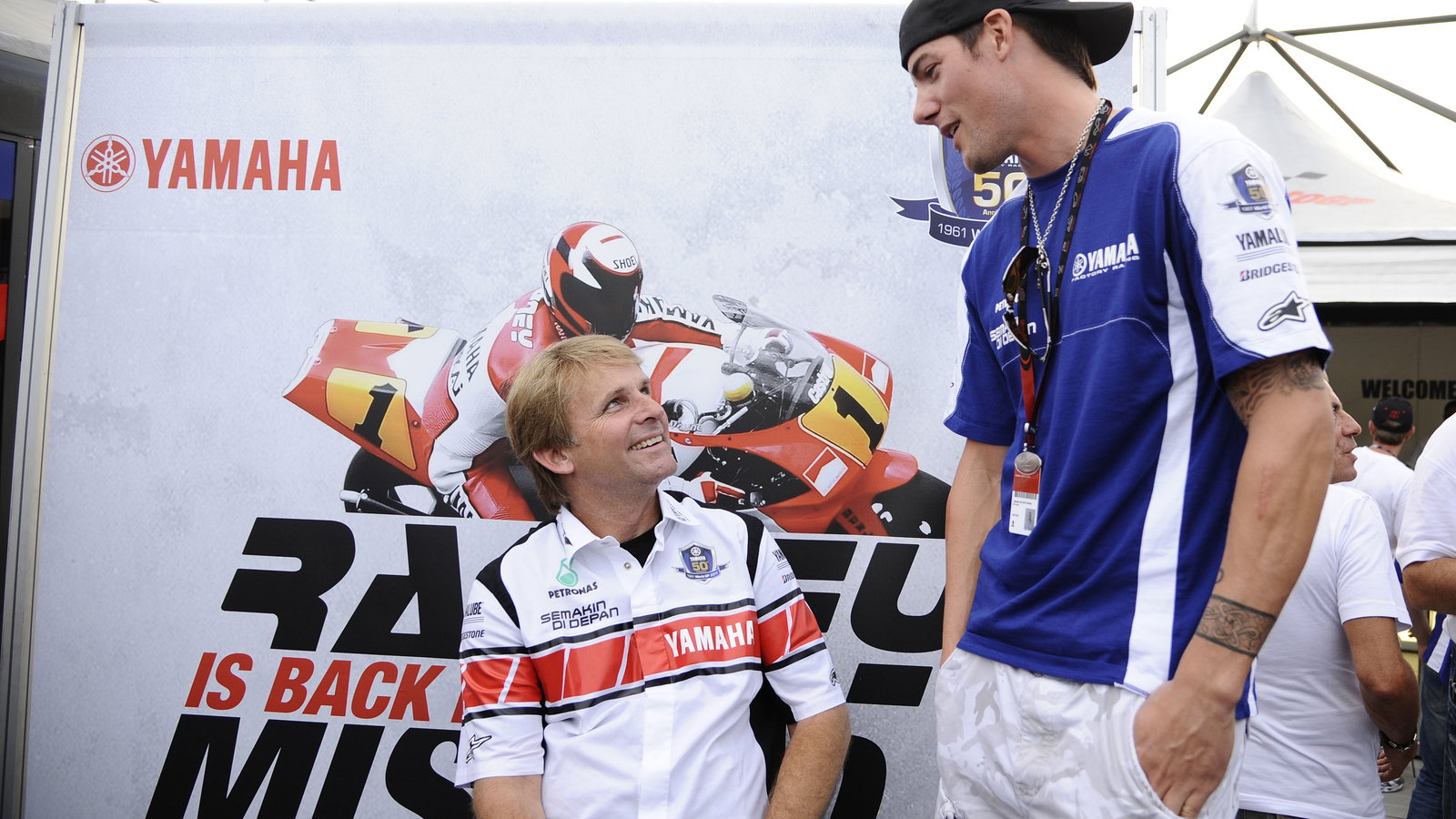 Wayne Rainey and Spies, San Marino MotoGP 2011