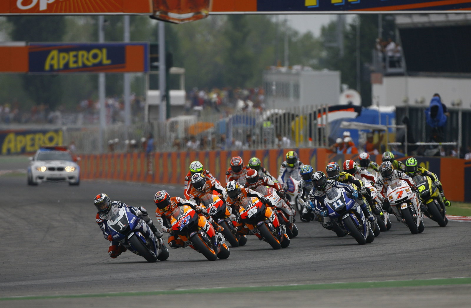 Lorenzo leads start, San Marino MotoGP 2011