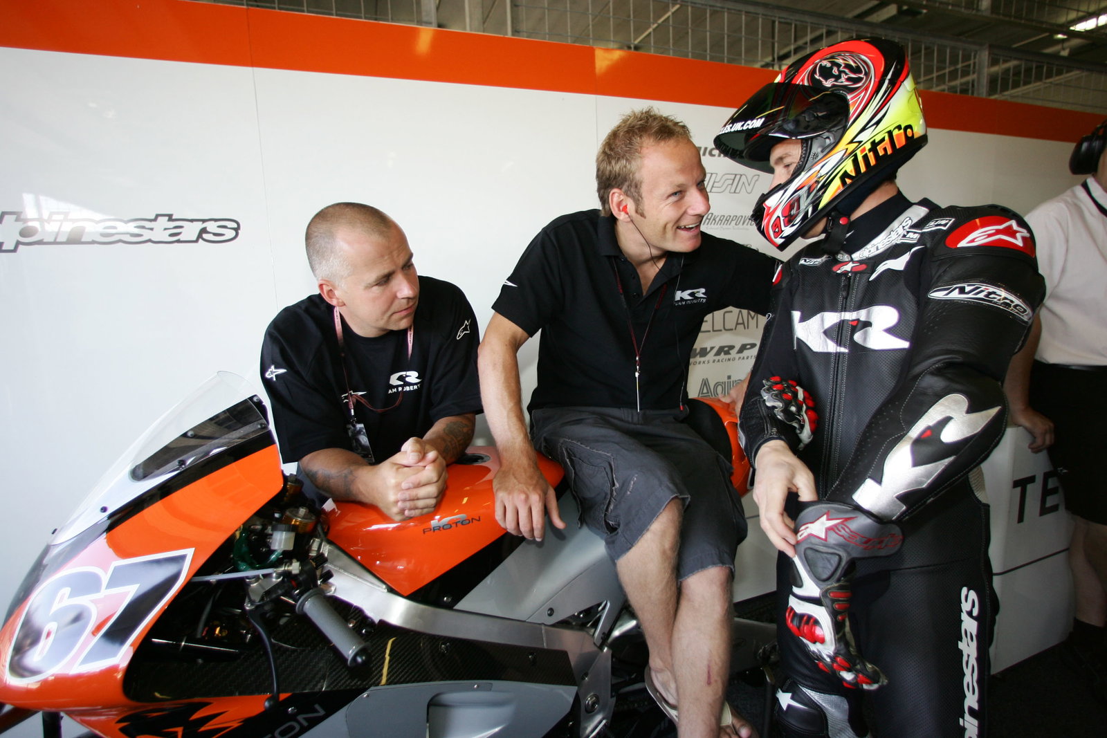 Byrne and McWilliams, Czech MotoGP, 2005
