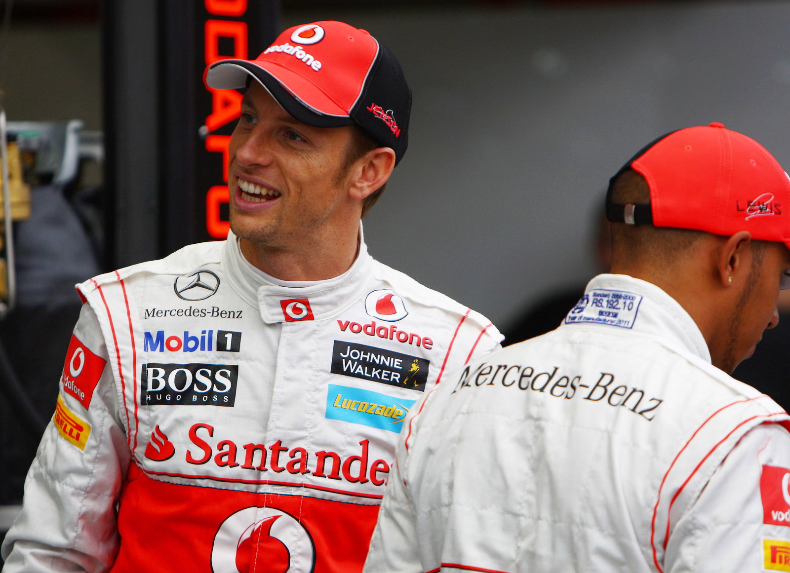 22.09.2011- Jenson Button (GBR), McLaren Mercedes, MP4-26 and Lewis Hamilton (GBR), McLaren Merced