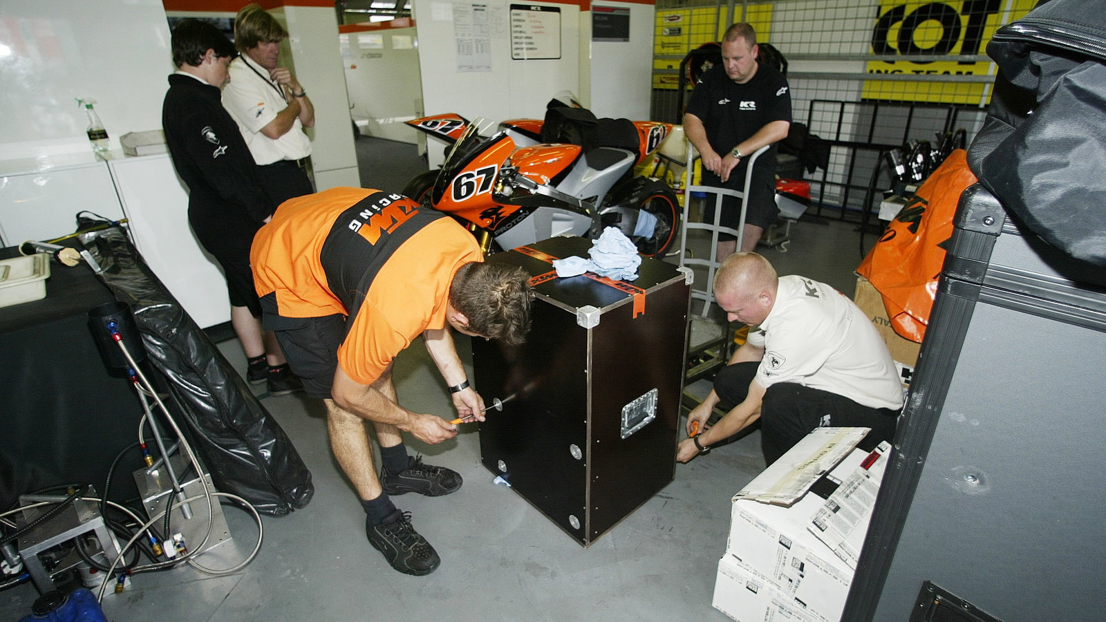 KTM MotoGP Engines Being Sent Back, Czech MotoGP, 2005