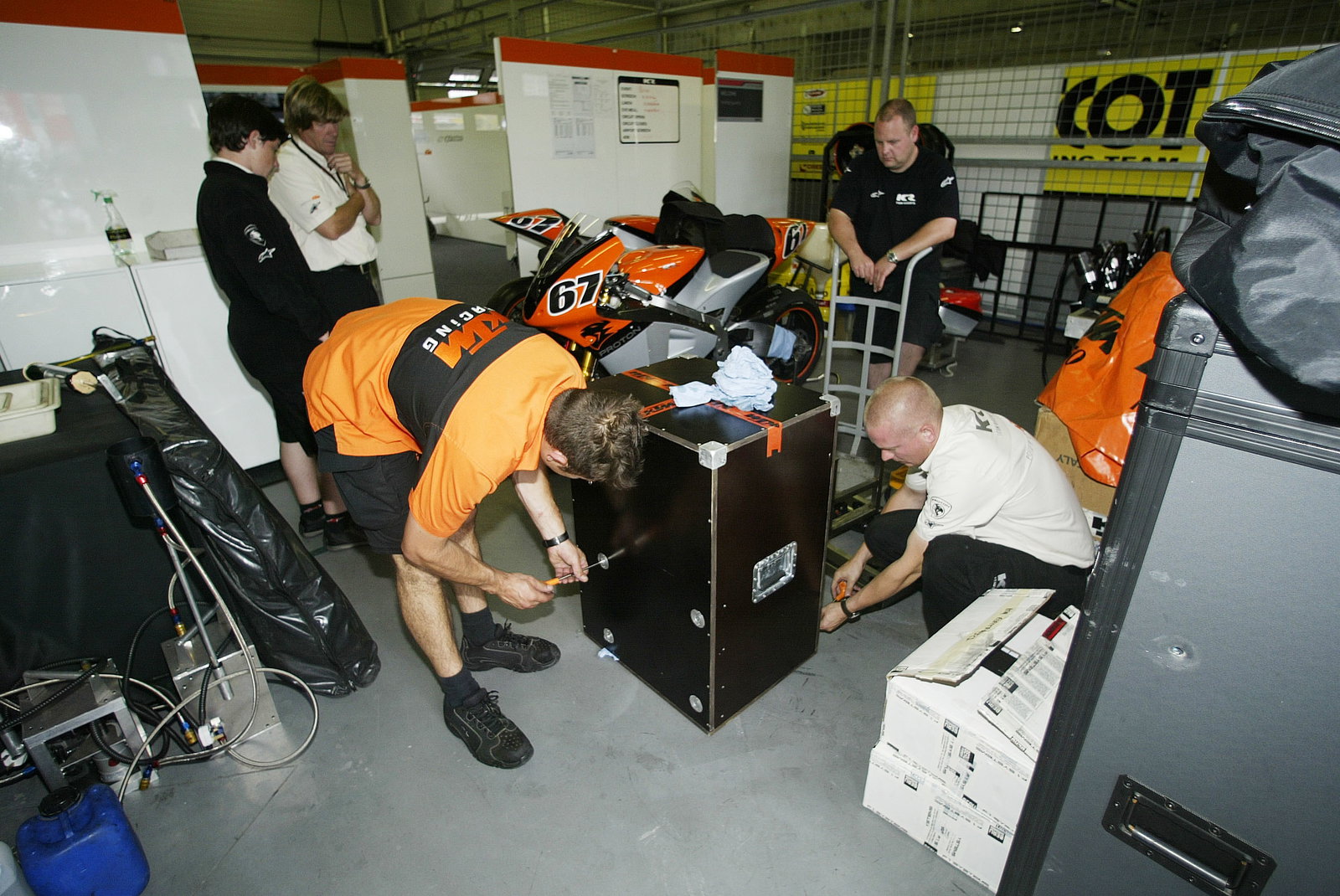 KTM MotoGP Engines Being Sent Back, Czech MotoGP, 2005