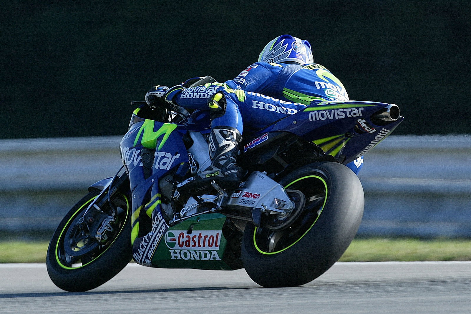 Gibernau on the new Honda RC211V, Brno tests, 30/08/05