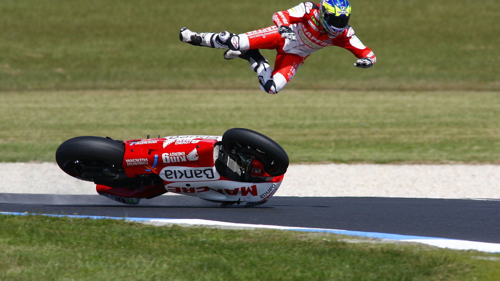 Cudlin crashes, Australian MotoGP 2011