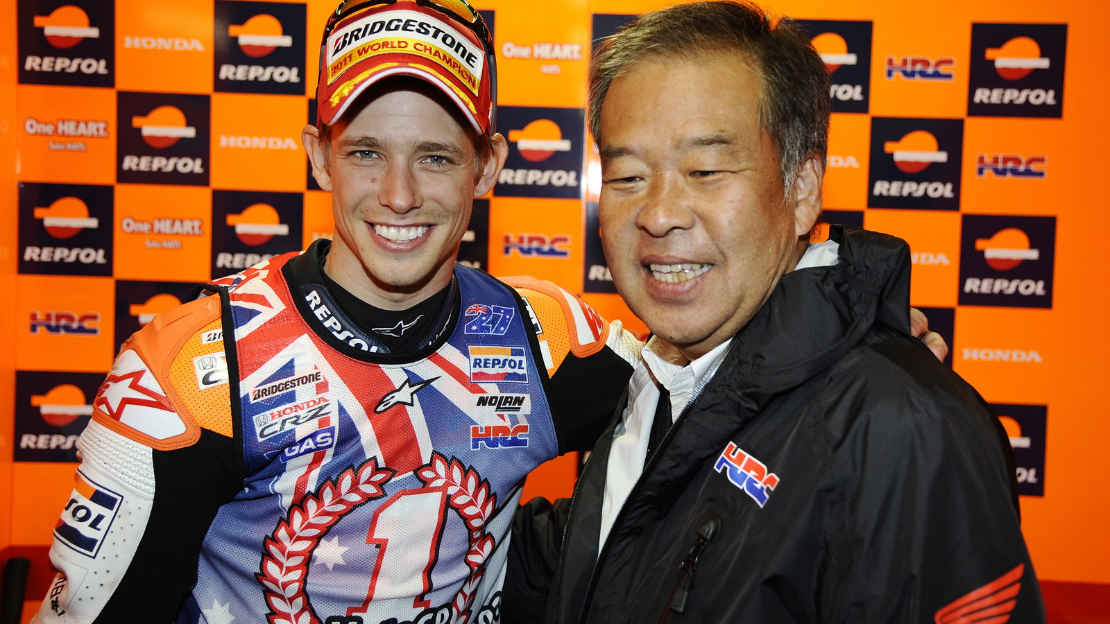 Stoner and Nakamoto, Australian MotoGP Race 2011