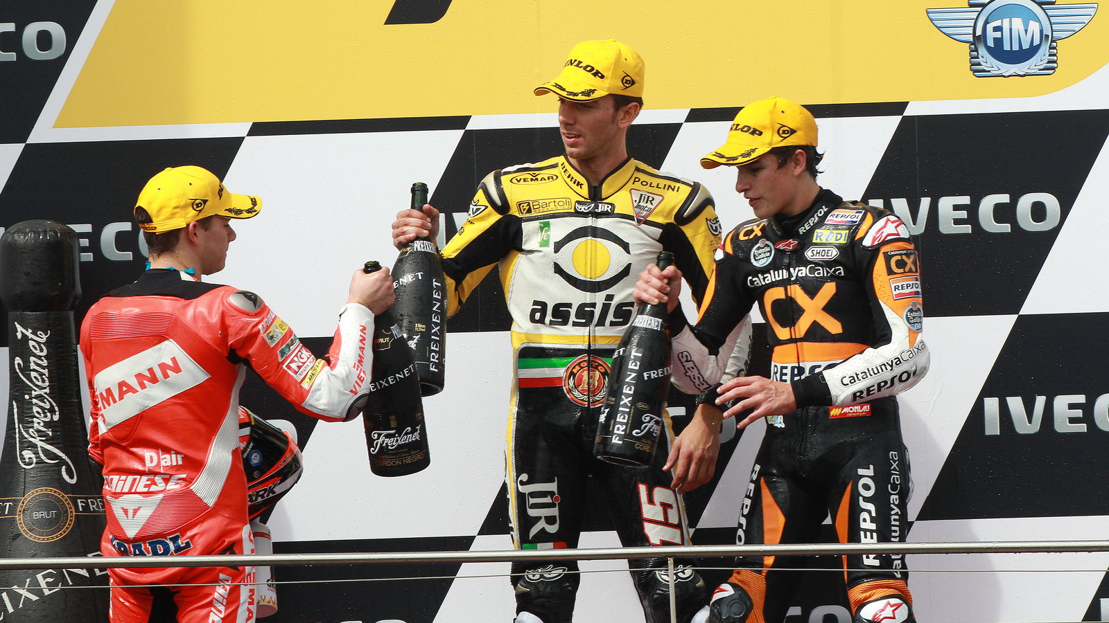 Bradl, De Angelis, Marquez, Moto2 race, Australian MotoGP 2011