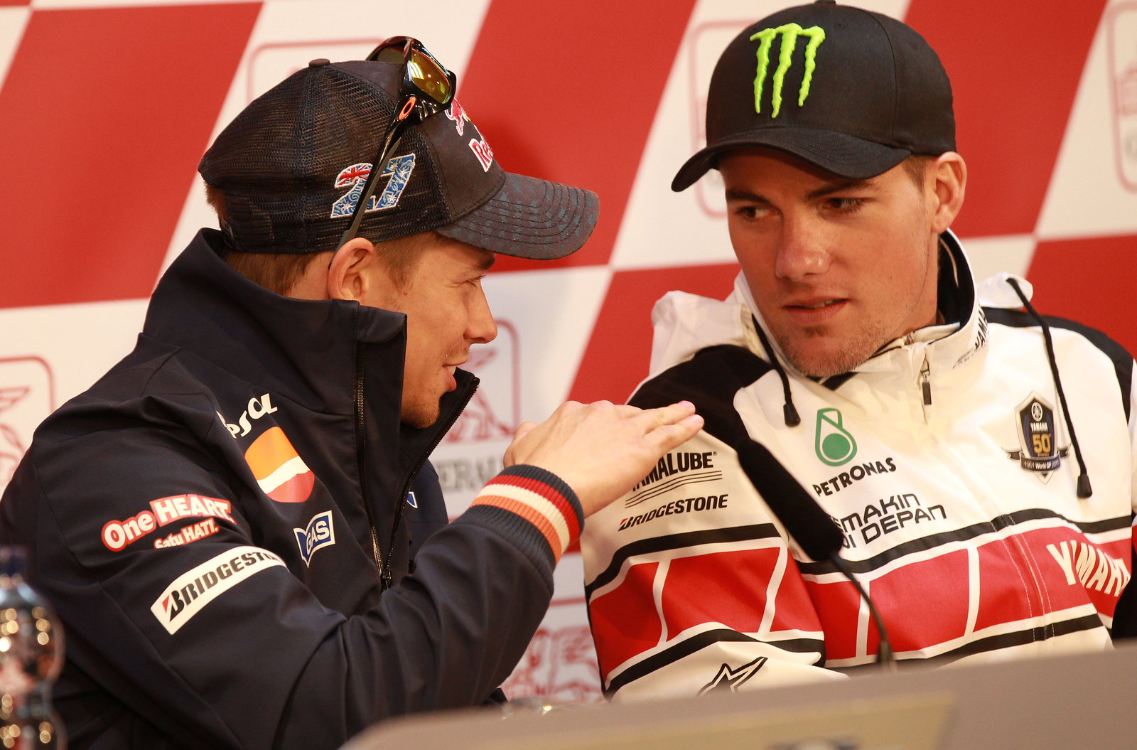 Stoner and Spies, Valencia MotoGP 2011