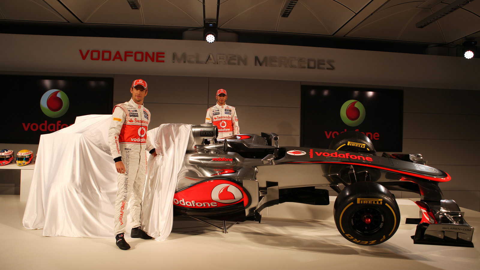 Jenson Button (GBR), McLaren Mercedes and Lewis Hamilton (GBR), McLaren Mercedes - Vodafone McLaren