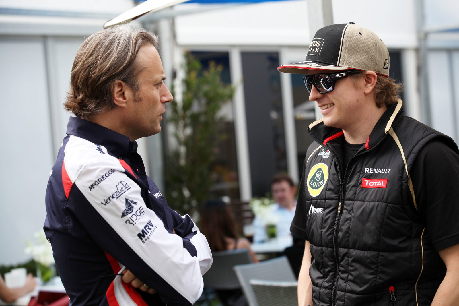 Adam Parr, Chief Executive Officer, Williams F1 Team & Kimi Raikkonen (FIN) Lotus F1 Team