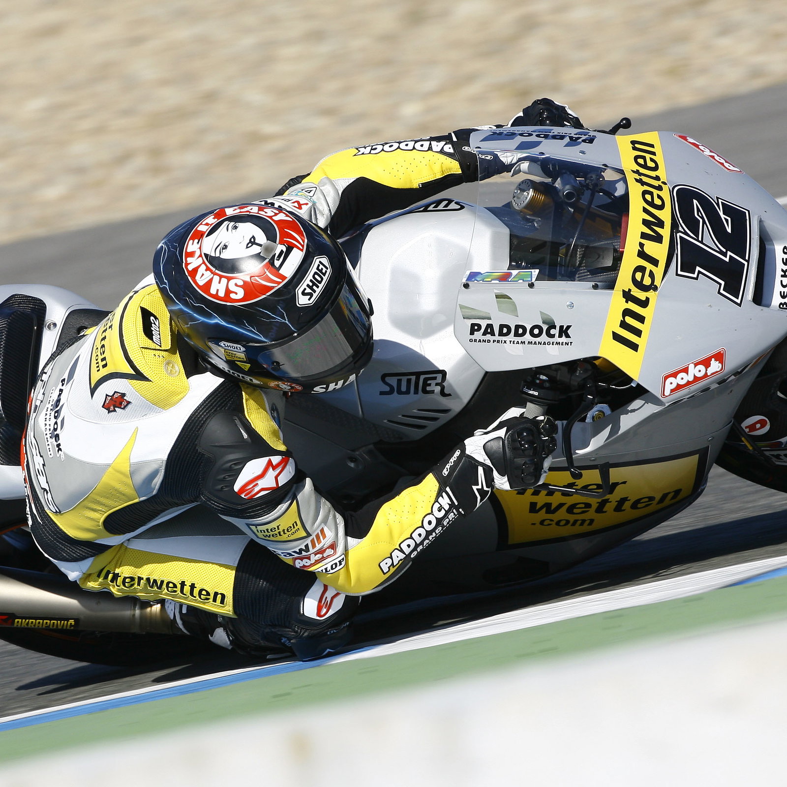 Luthi, Jerez Moto2/3 tests, March 2012