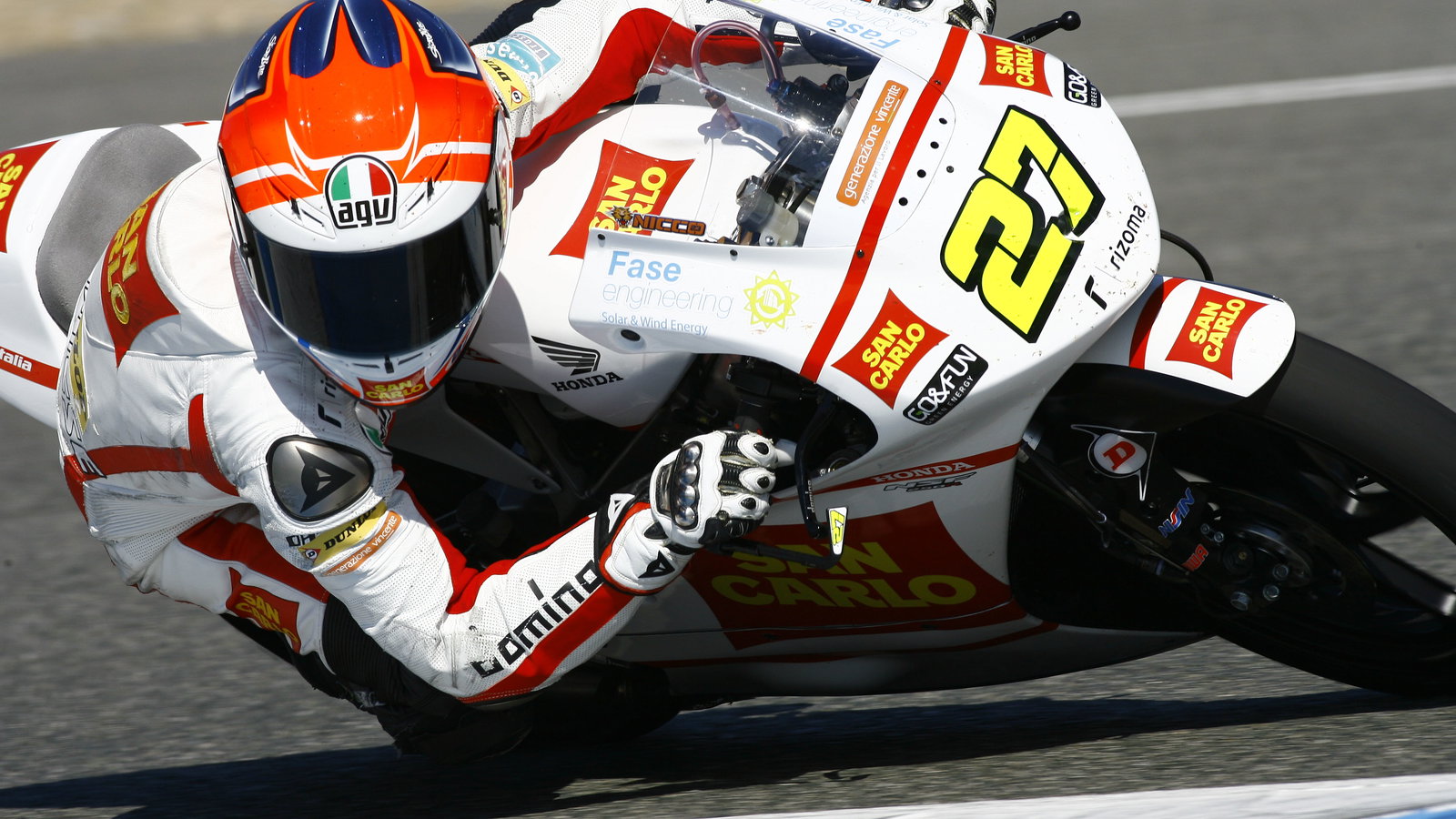 Antonelli, Jerez Moto2/3 tests, March 2012