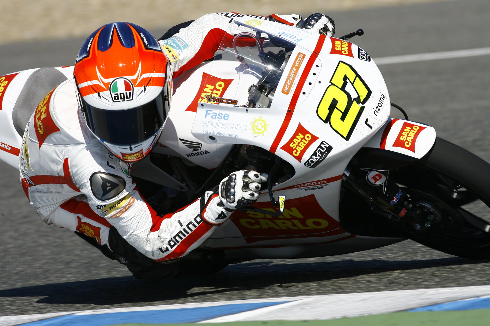 Antonelli, Jerez Moto2/3 tests, March 2012