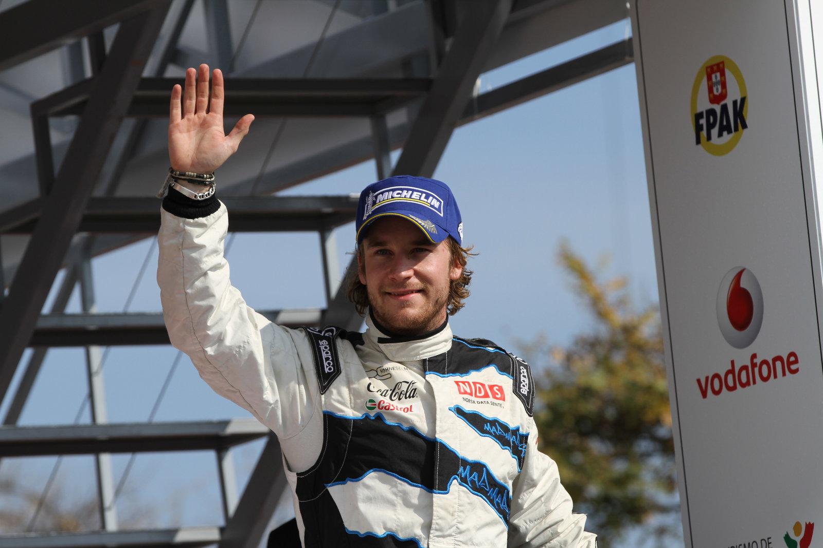 Podium, Second place, Mads Ostberg (NOR) Jonas Andersson (SUE), Ford Fiesta RS WRC, M-Sport Stobart