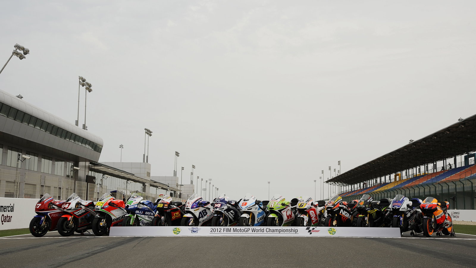 MotoGP bike line-up, Qatar MotoGP 2012
