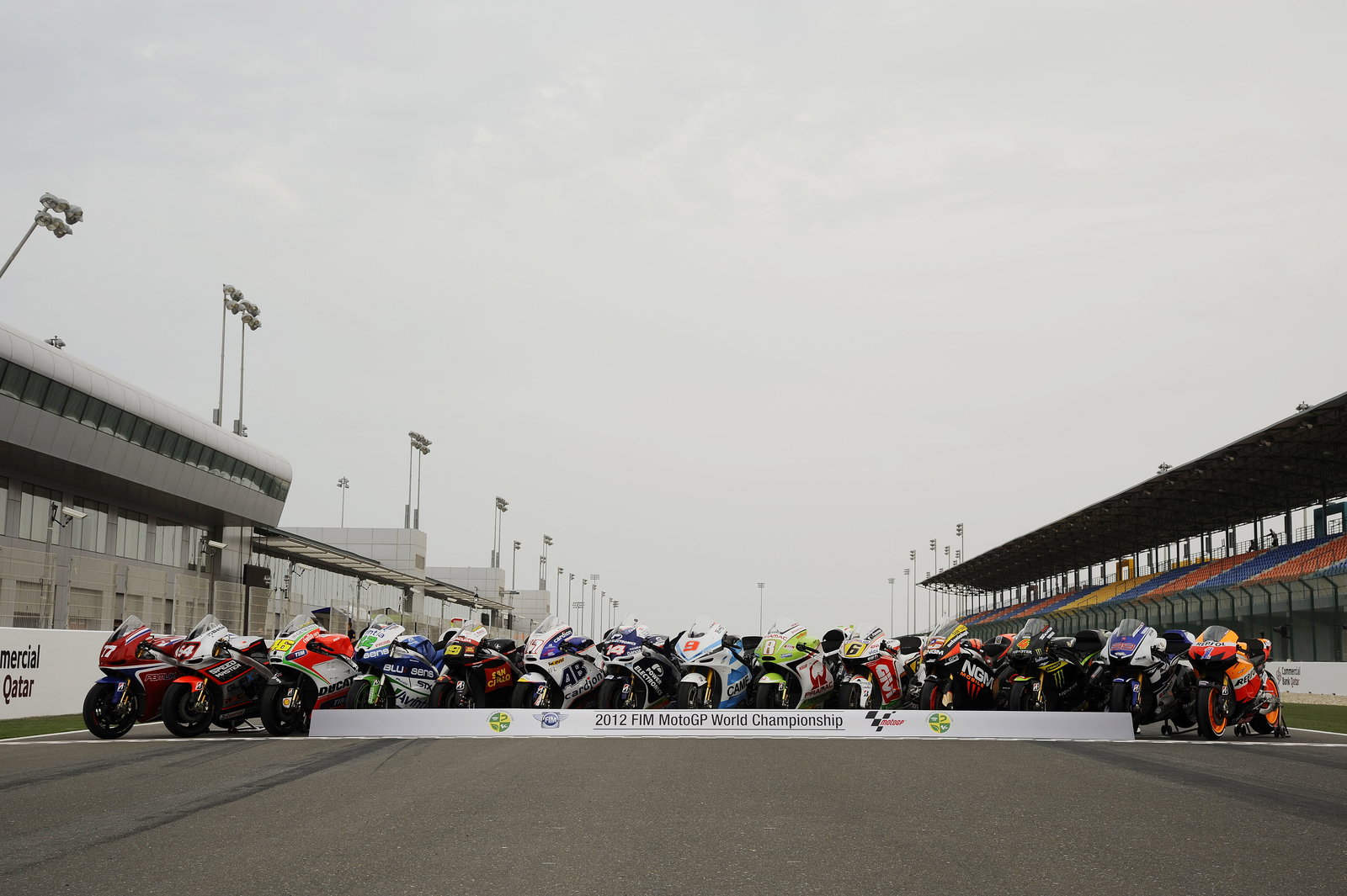 MotoGP bike line-up, Qatar MotoGP 2012