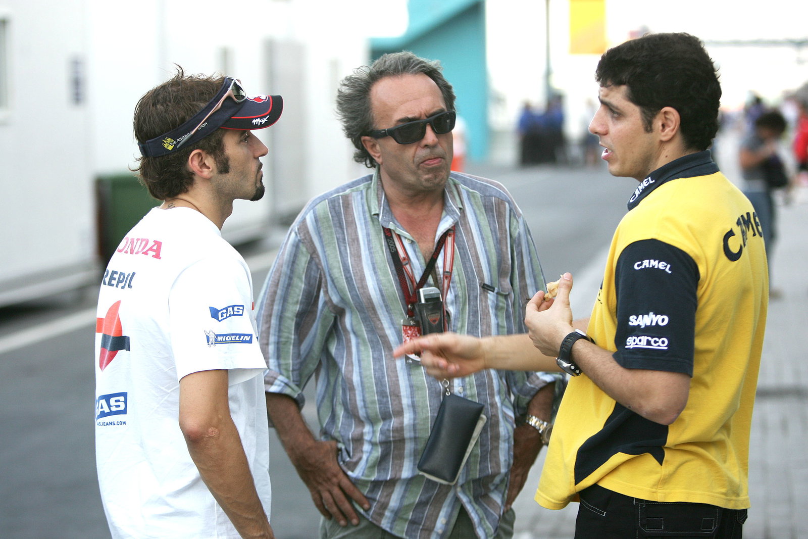 Biaggi, Carlo Pernat, Barros, Qatar MotoGP, 2005