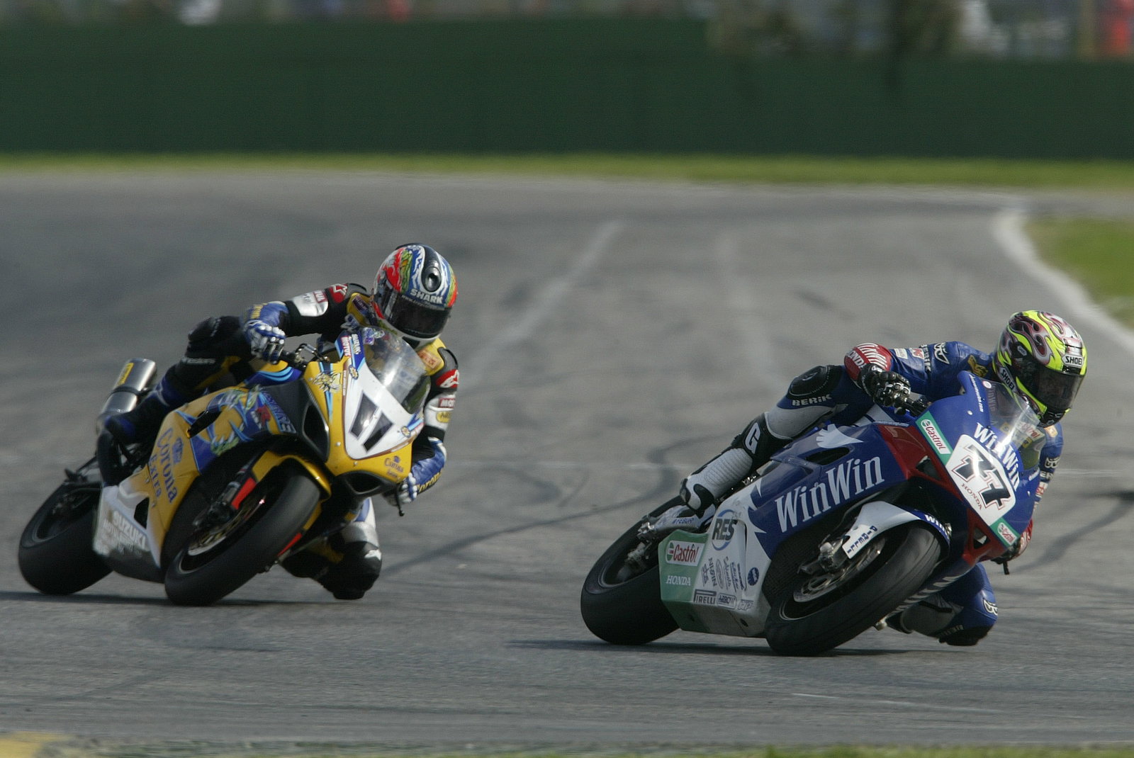 Vermeulen, Corser, WSBK Race1 Imola, 2005