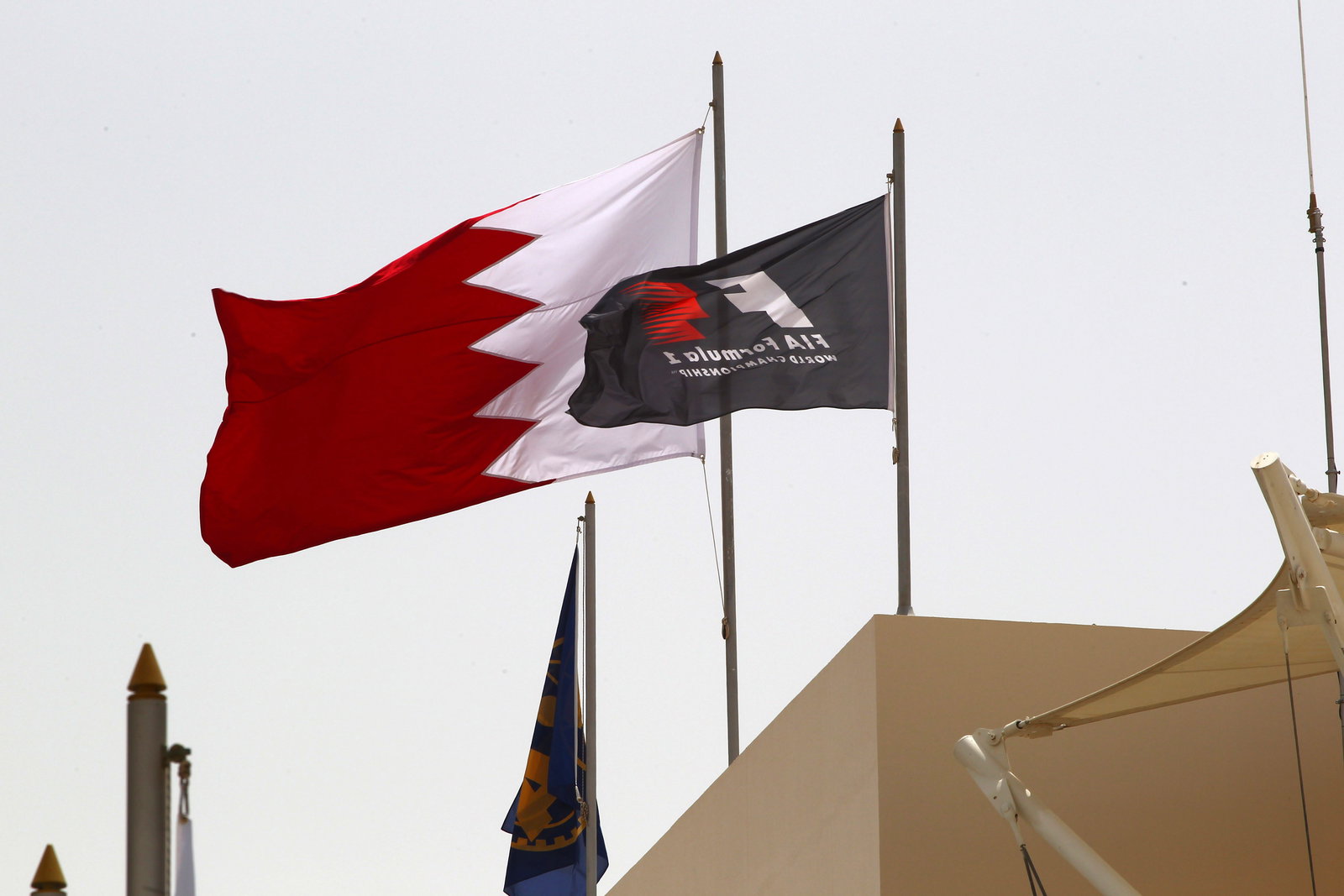 19.04.2012- Bahrain and F1 flags