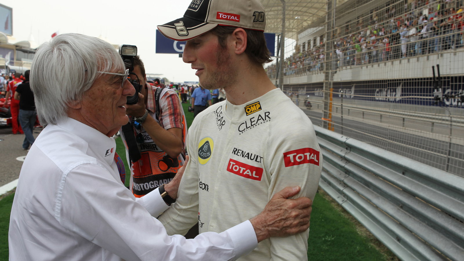 22.04.2012- Race, Bernie Ecclestone (GBR), President and CEO of Formula One Management and Romain G