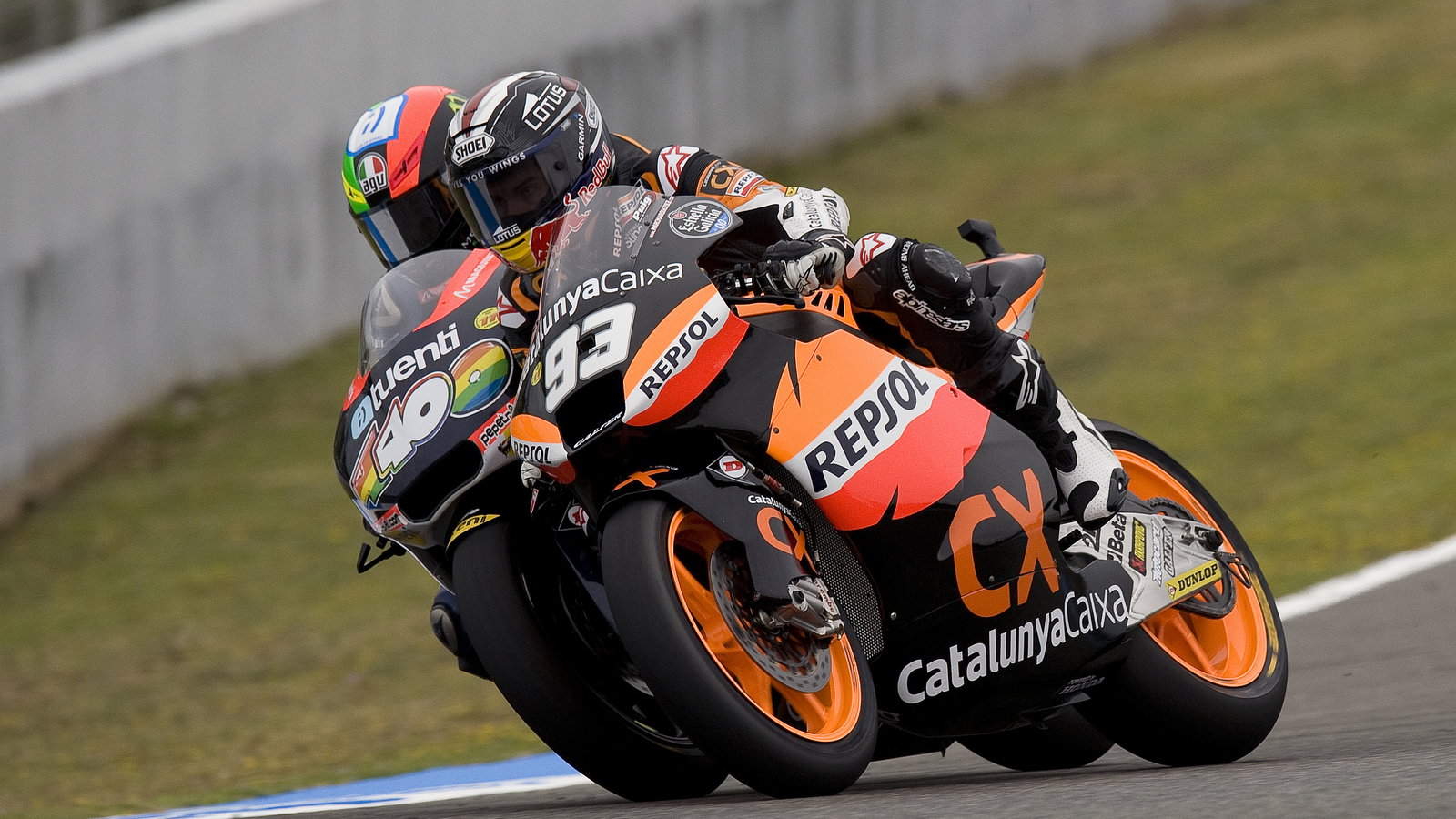Espargaro and Marquez, Spanish Moto2 Race 2012