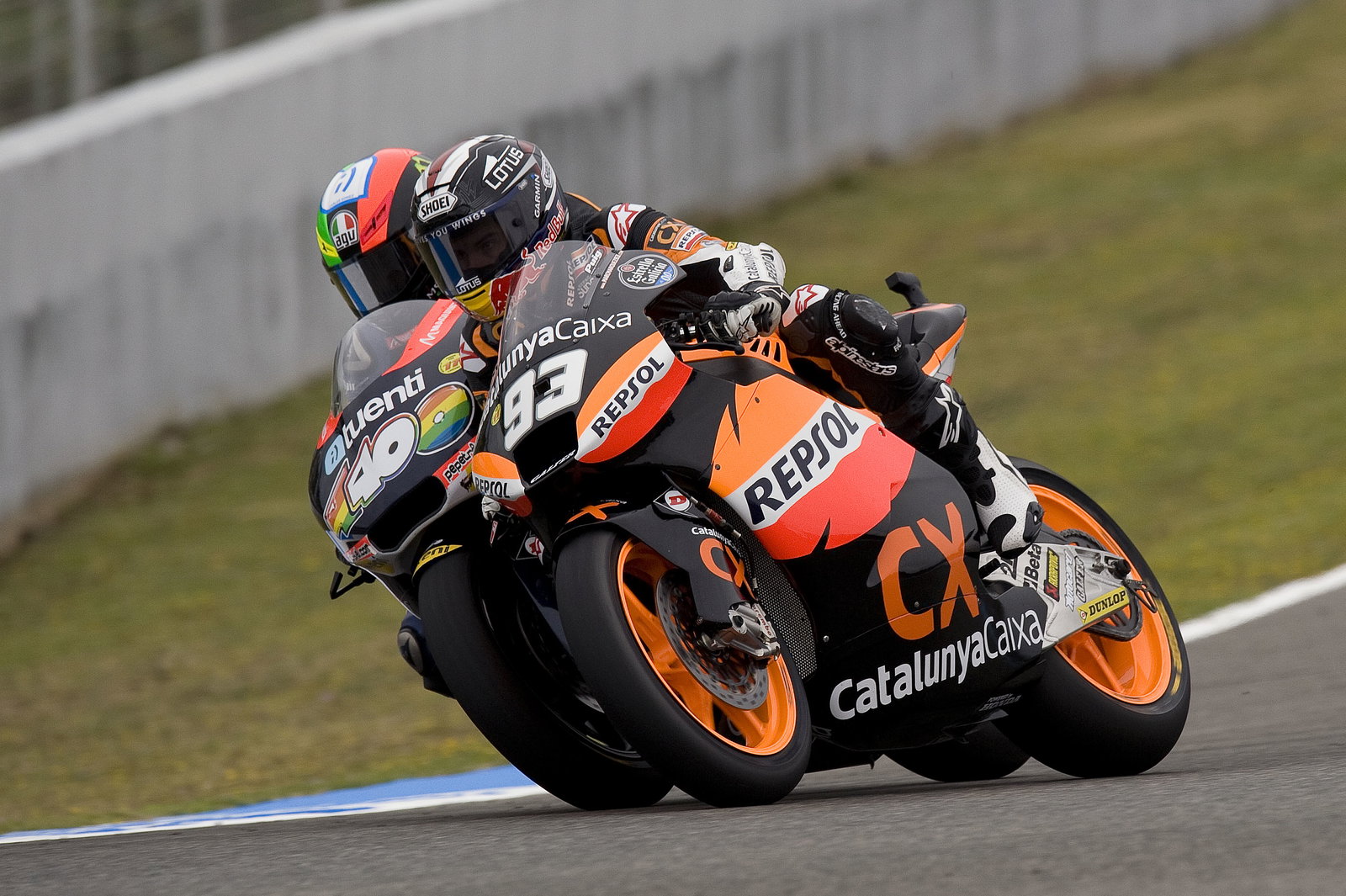 Espargaro and Marquez, Spanish Moto2 Race 2012