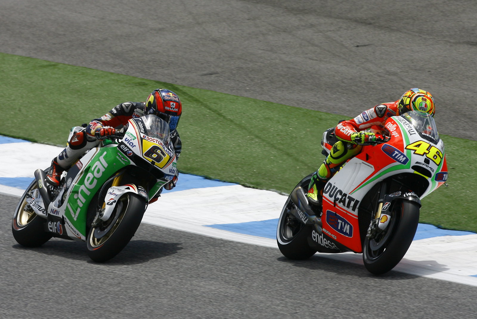 Bradl and Rossi, Portuguese MotoGP 2012