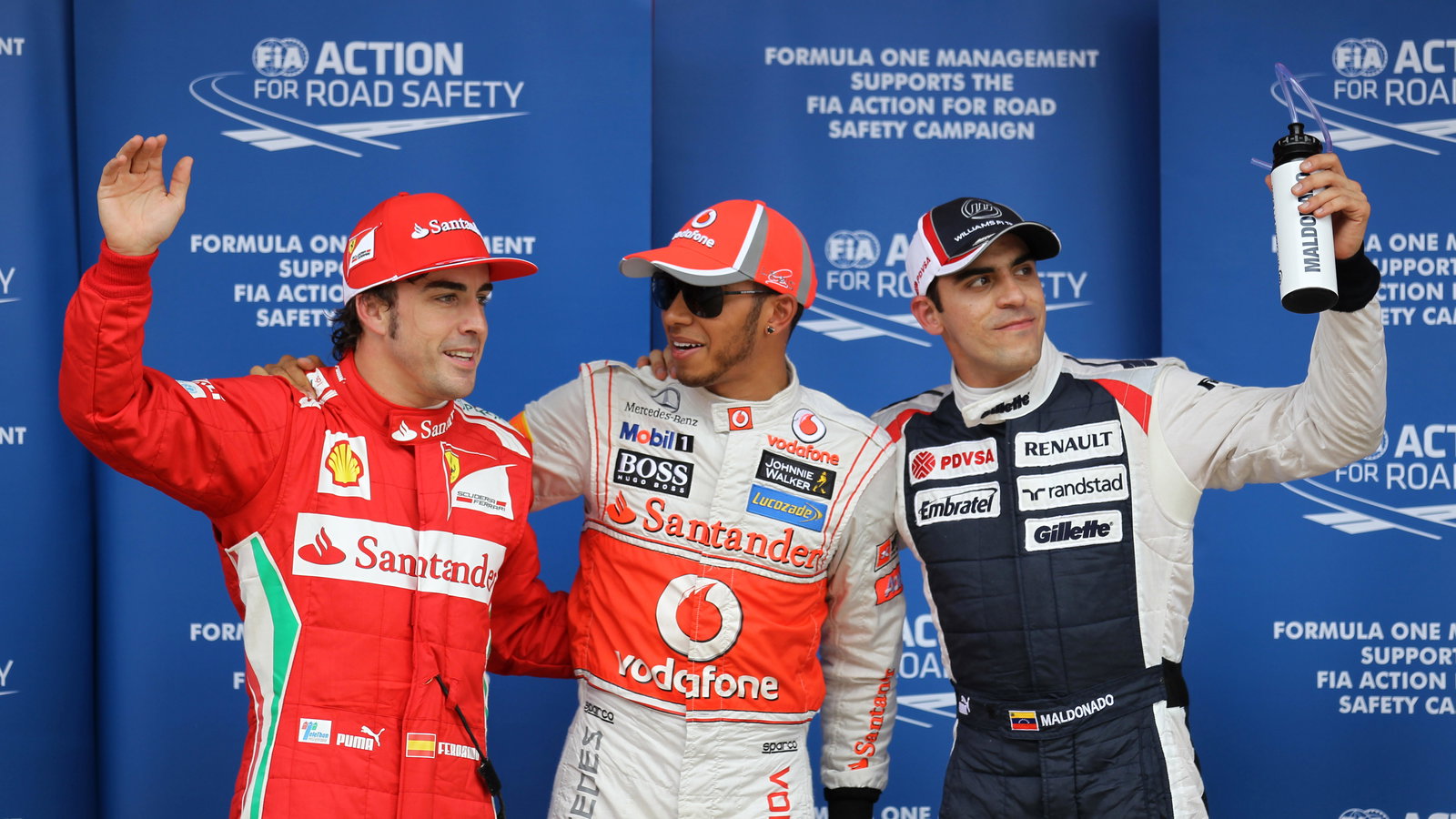 12.05.2012- Qualifying, Lewis Hamilton (GBR) McLaren Mercedes MP4-27 pole position, 2nd position Pas