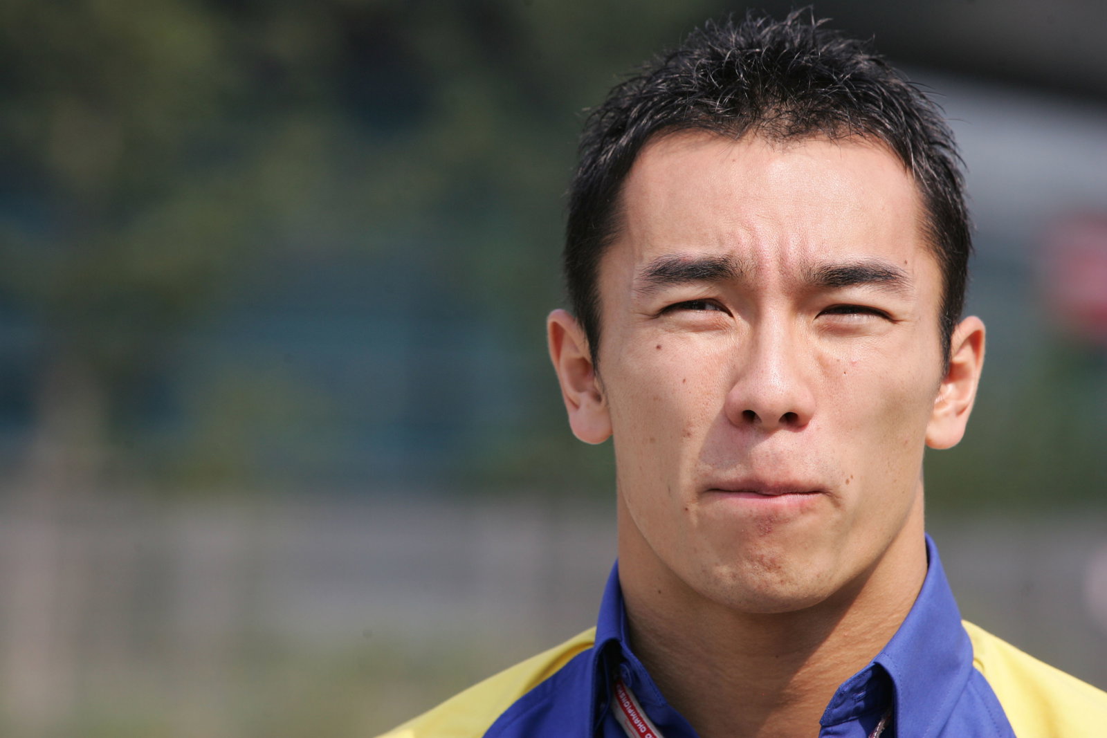 BAR Honda`s Takuma Sato sports 555 colours rather than the usual Lucky Strike in China