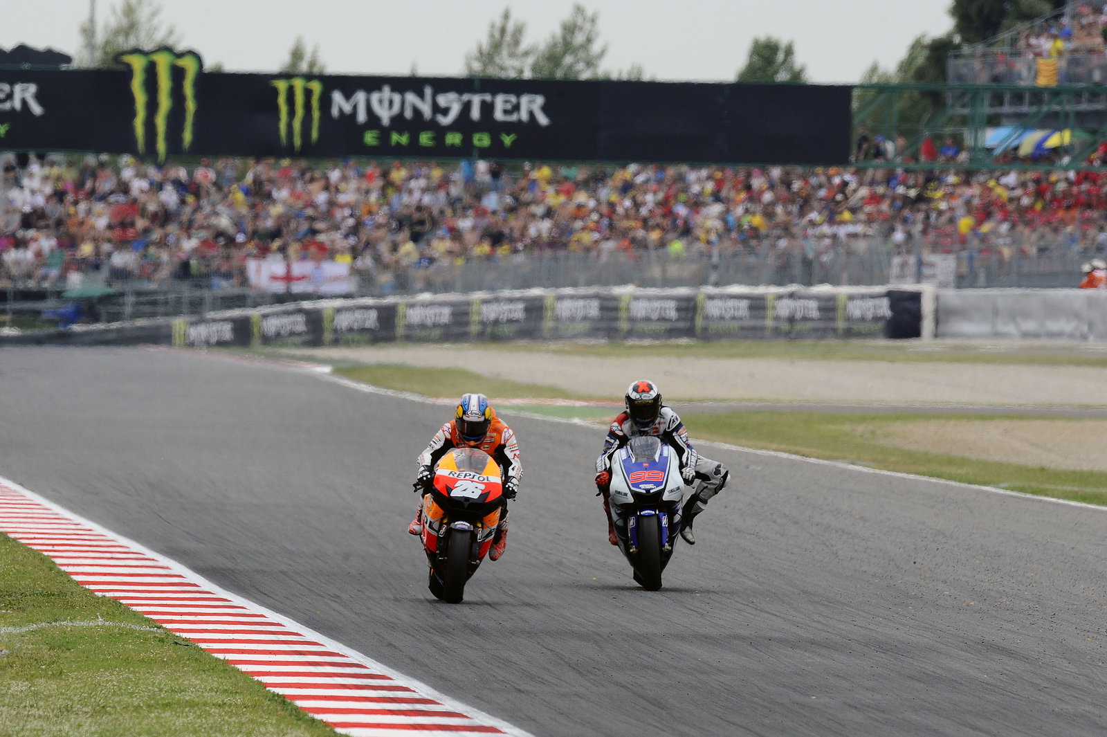 Pedrosa and Lorenzo, Catalunya MotoGP Race 2012