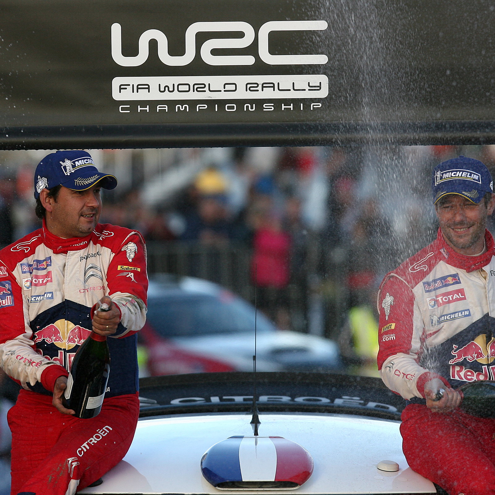 Podium - 1st outright Sebastion Loeb (FRA) Daniel Elena (MCO) Citroen DS3 WRC