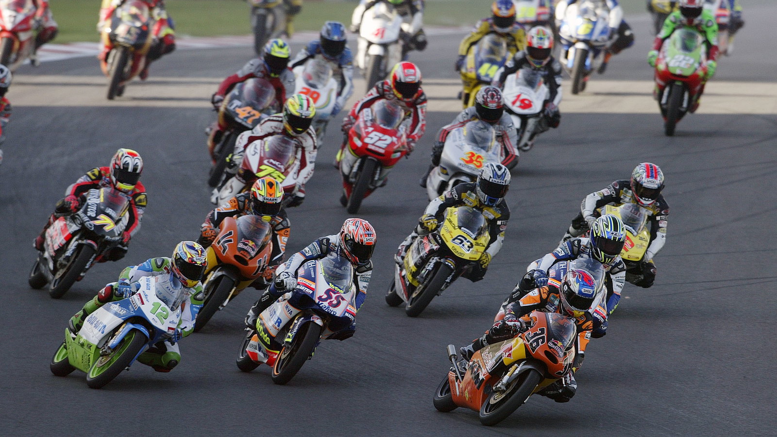 Race start, Turkish 125GP Race 2005