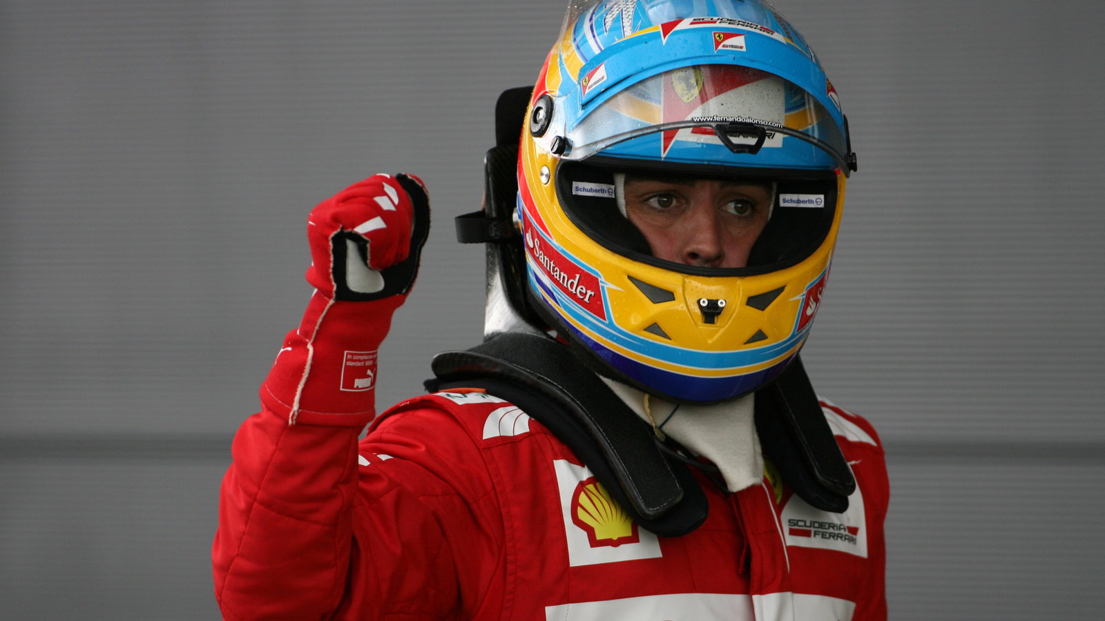 07.07.2012- Qualifying, Fernando Alonso (ESP) Scuderia Ferrari F2012 pole position