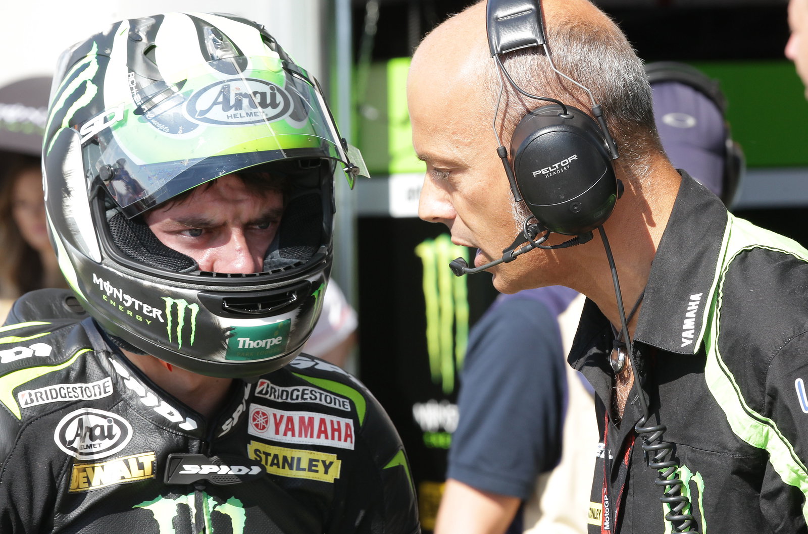 Crutchlow and Romognoli, German MotoGP 2012