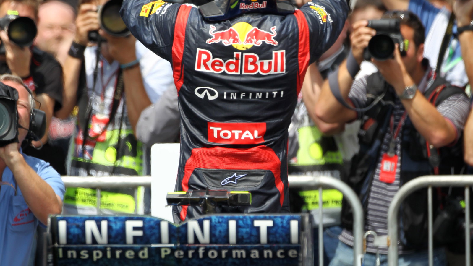 08.07.2012- Race, 1st position Mark Webber (AUS) Red Bull Racing RB8