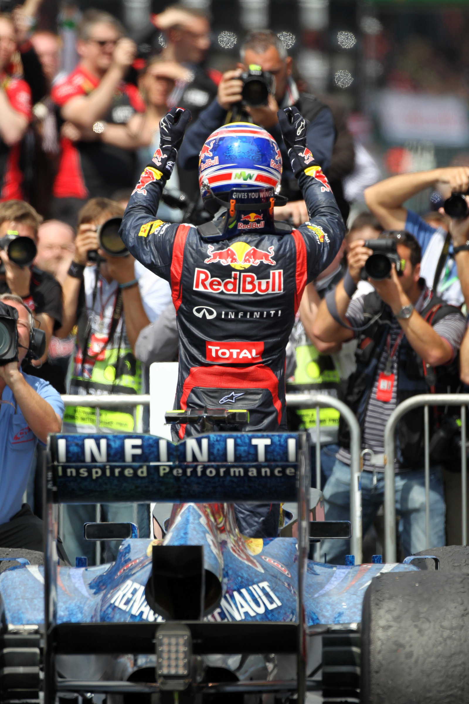 08.07.2012- Race, 1st position Mark Webber (AUS) Red Bull Racing RB8