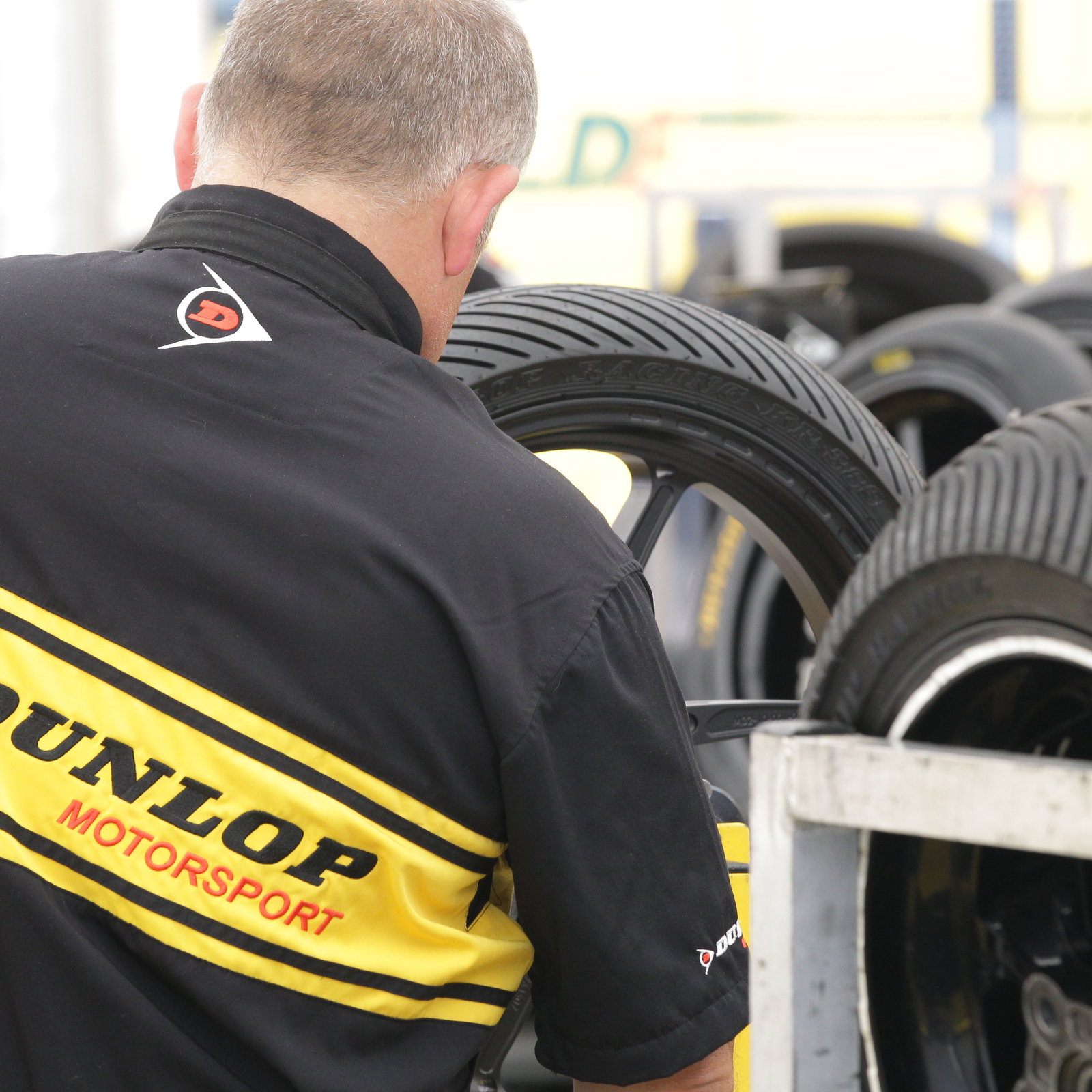 Dunlop tyre fitter, Italian MotoGP 2012