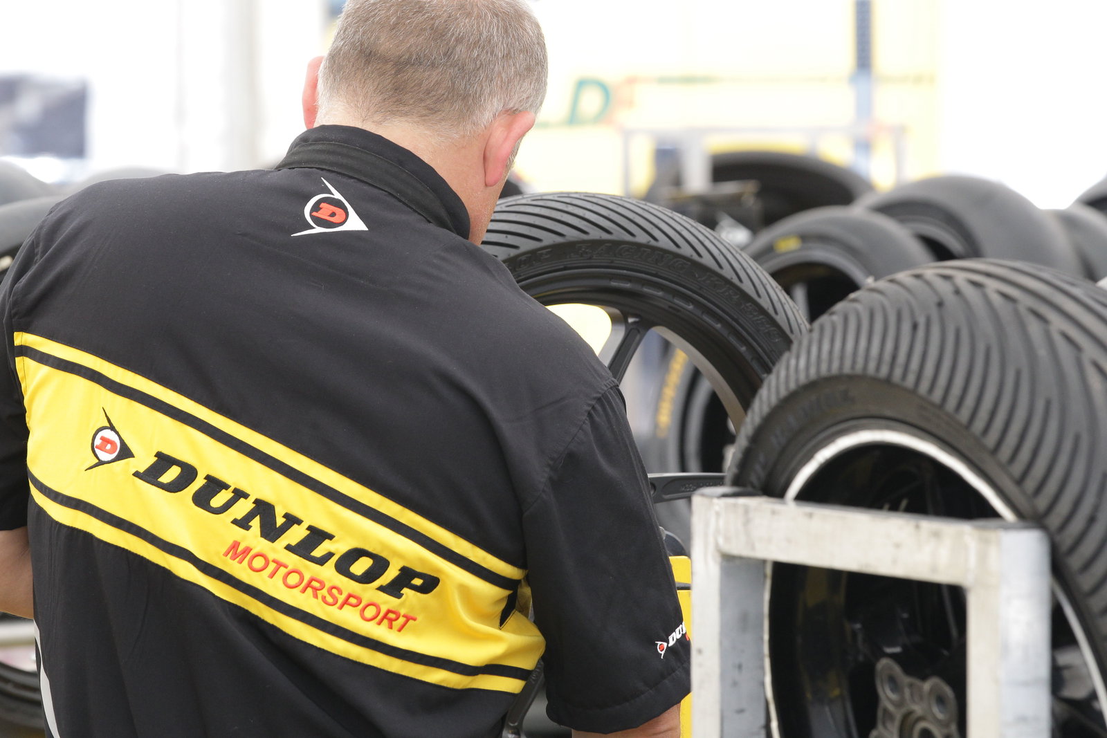 Dunlop tyre fitter, Italian MotoGP 2012