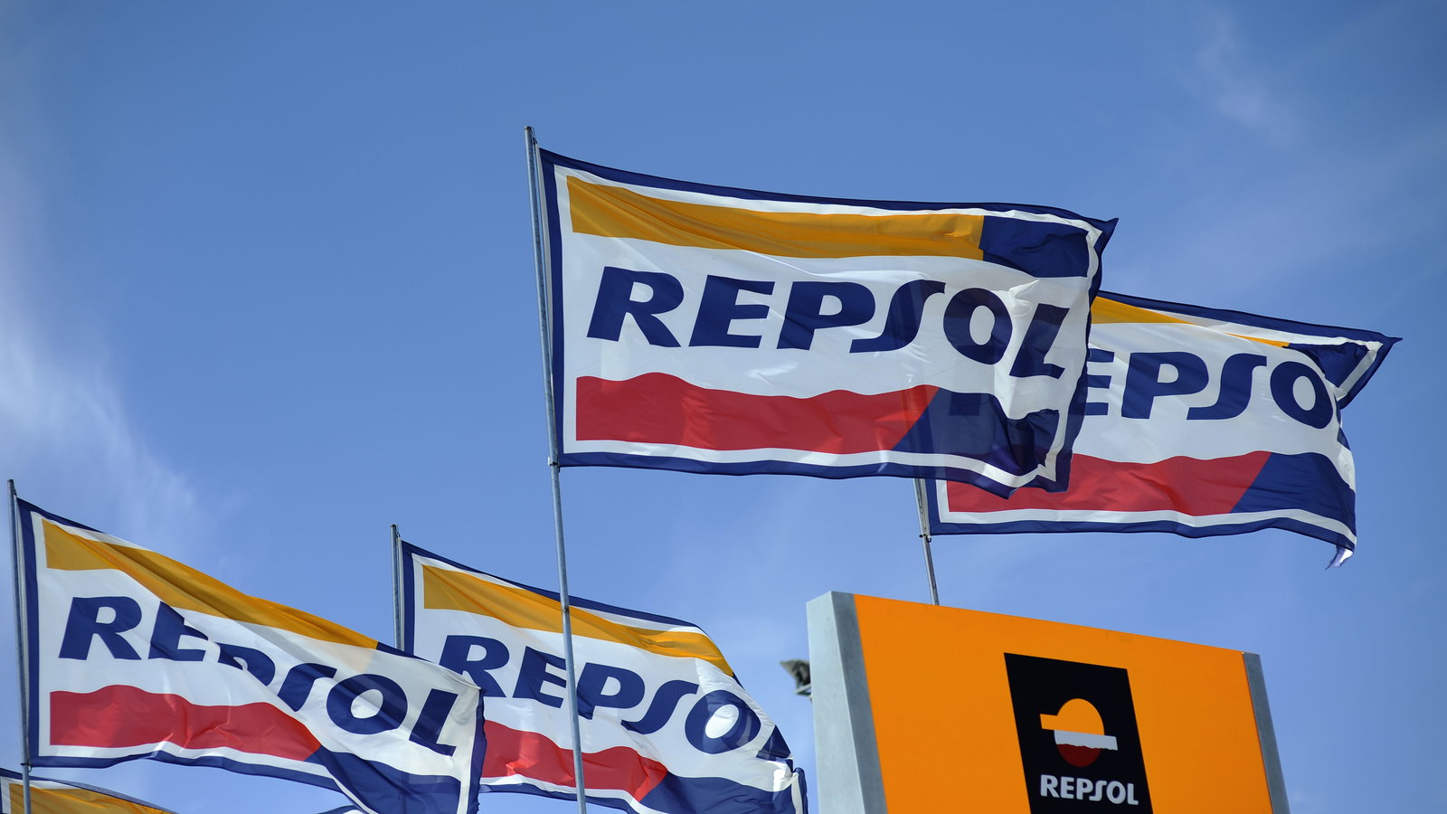 Repsol Honda flags, Italian MotoGP 2012