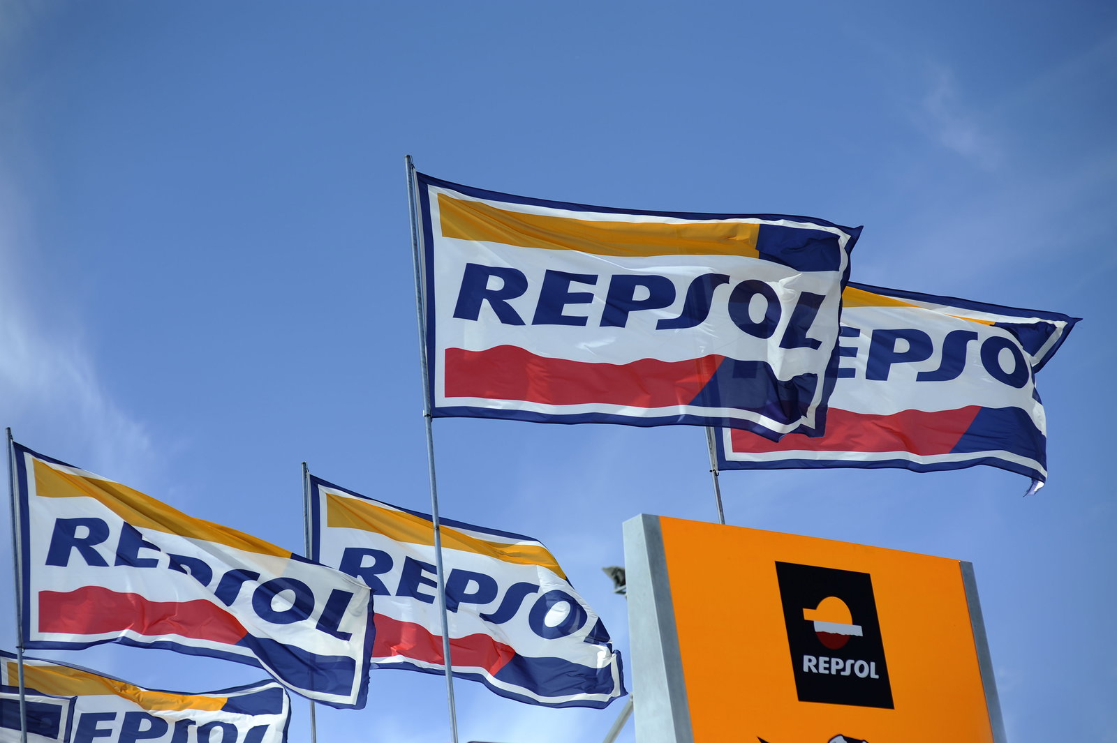 Repsol Honda flags, Italian MotoGP 2012