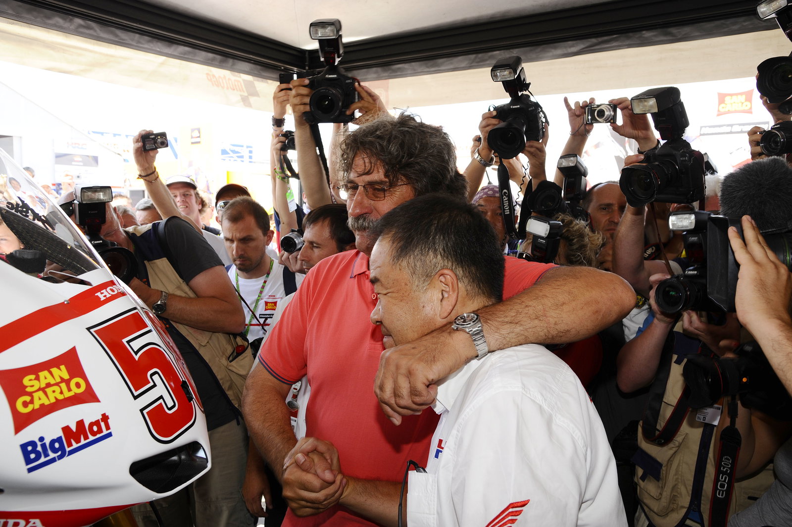 Paolo Simoncelli and Nakamoto, Italian MotoGP 2012