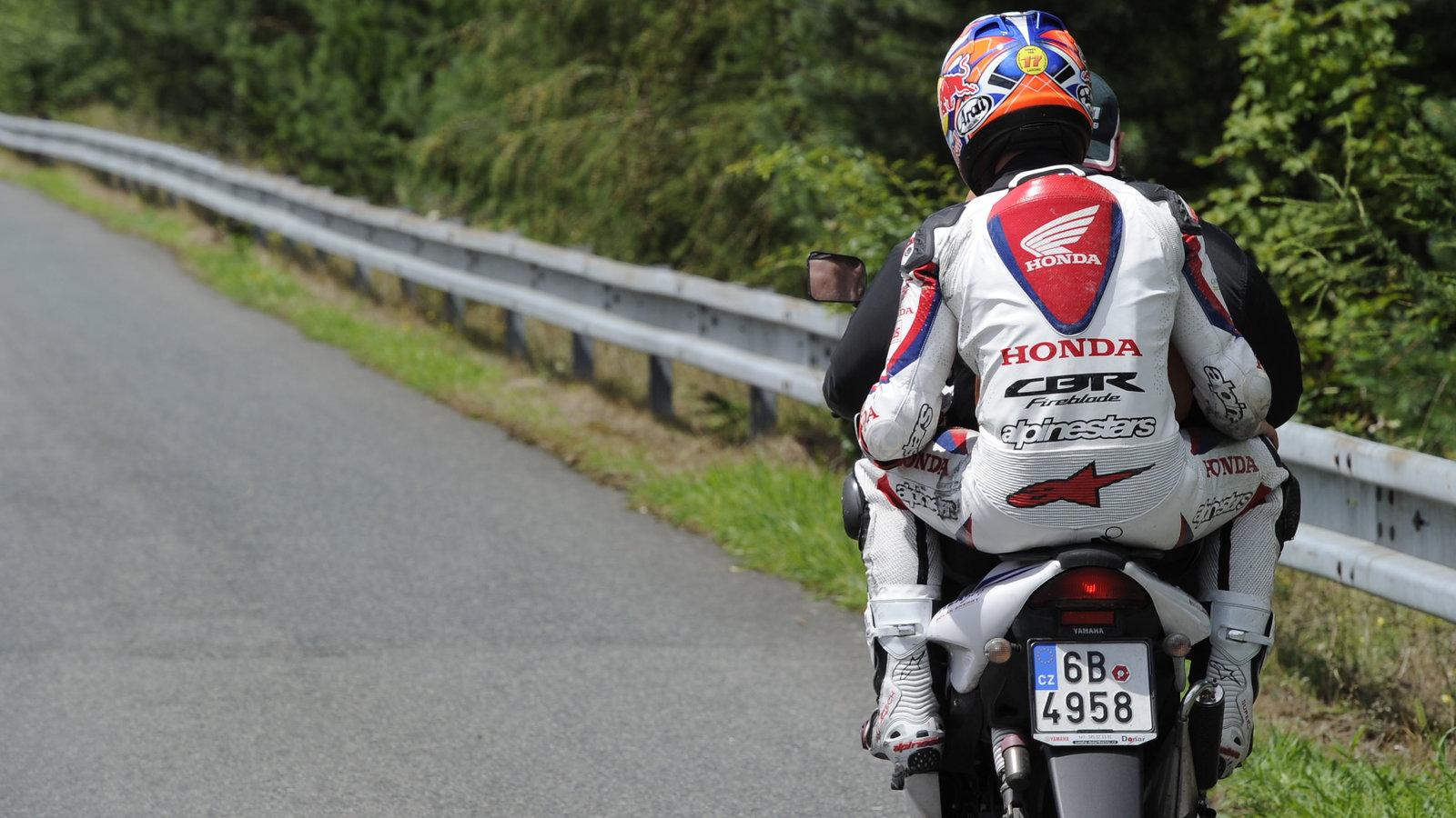 Jonathan Rea, after crash, Czech WSBK Race 1 2012
