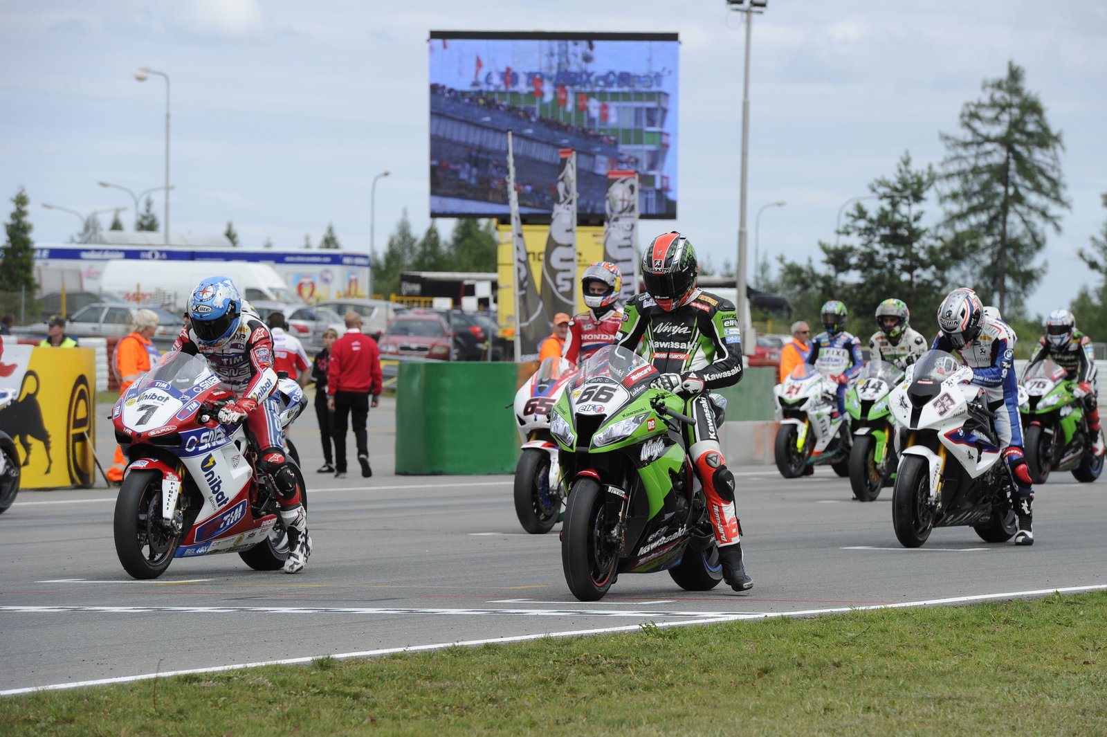 Sykes, Grid, Czech WSBK Race 2 2012