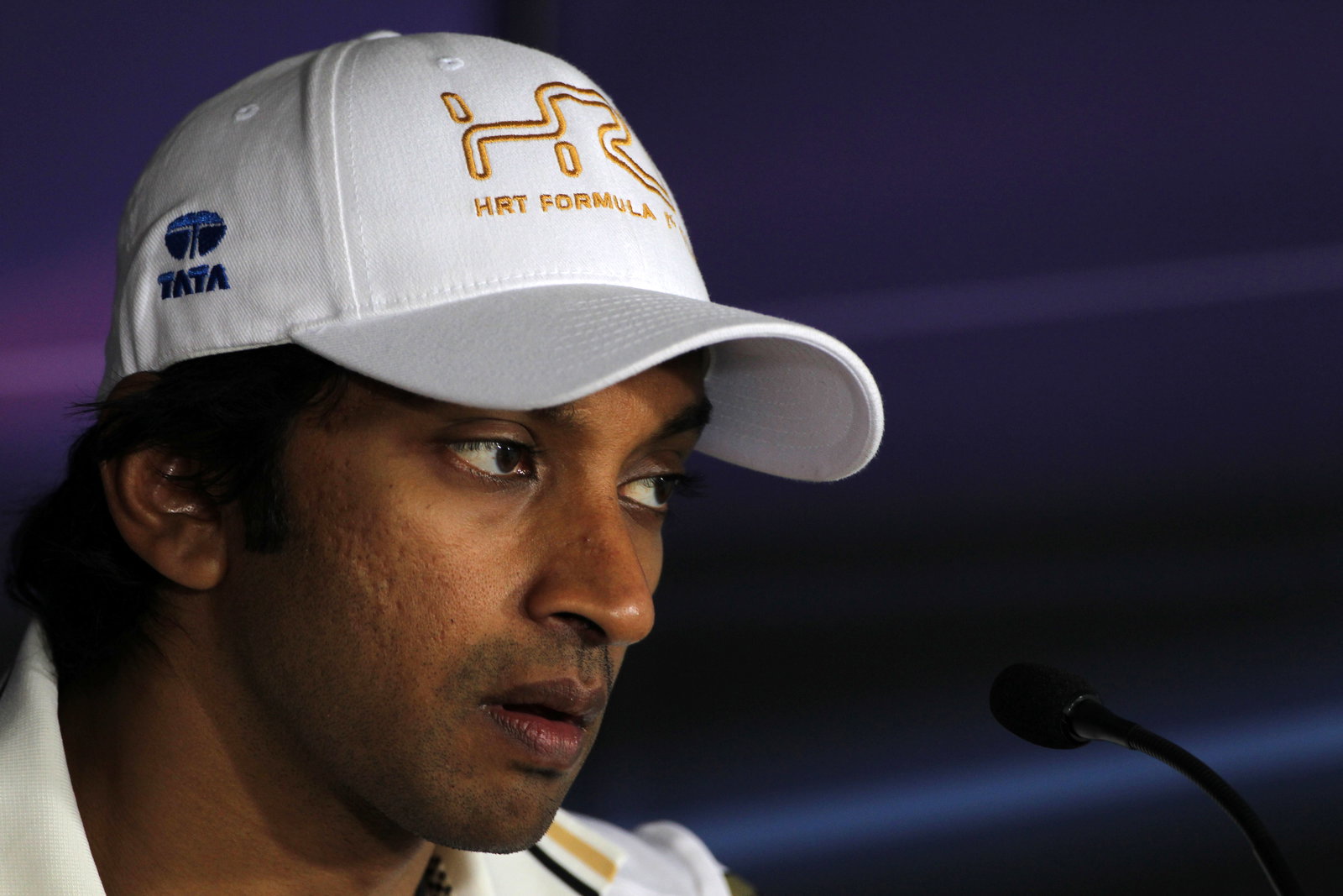 26.07.2012- Press conference, Narain Karthikeyan (IND) HRT Formula 1 Team F112
